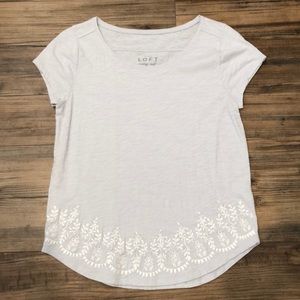 NWOT Ann Taylor Loft Light Blue Top Medium